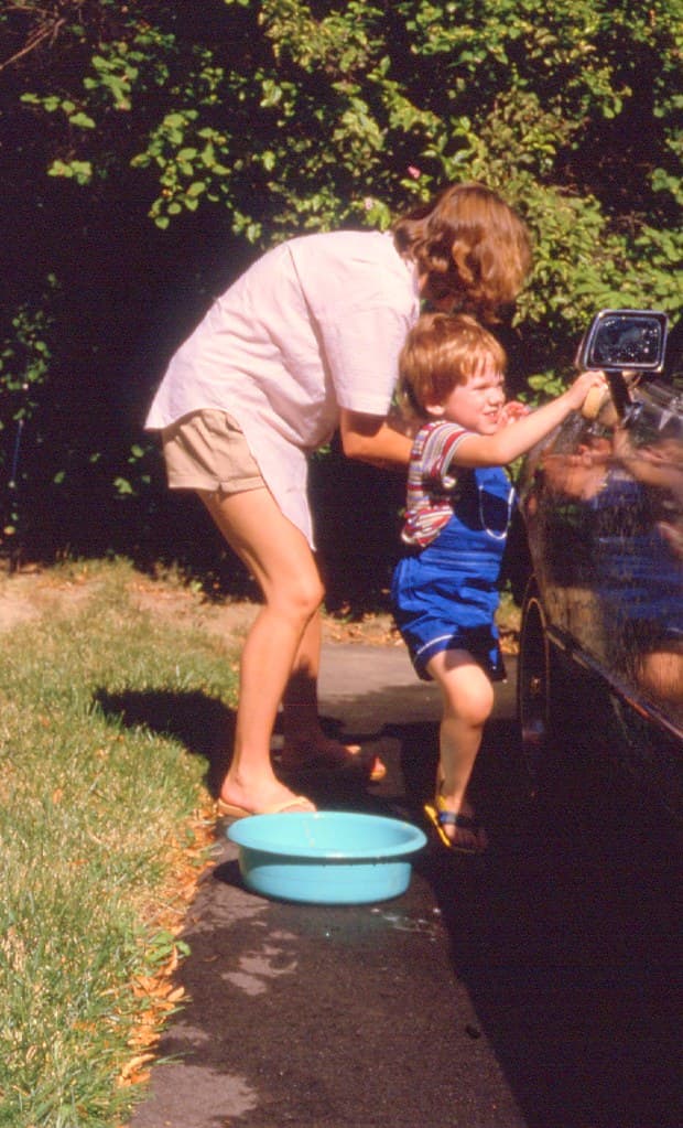 Geoffrey helps Karen wash her Car 2